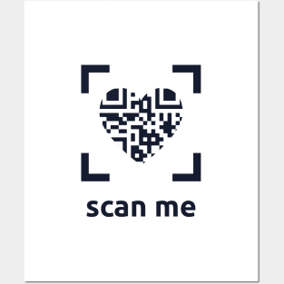 Scan the love QR Code Posters and Art